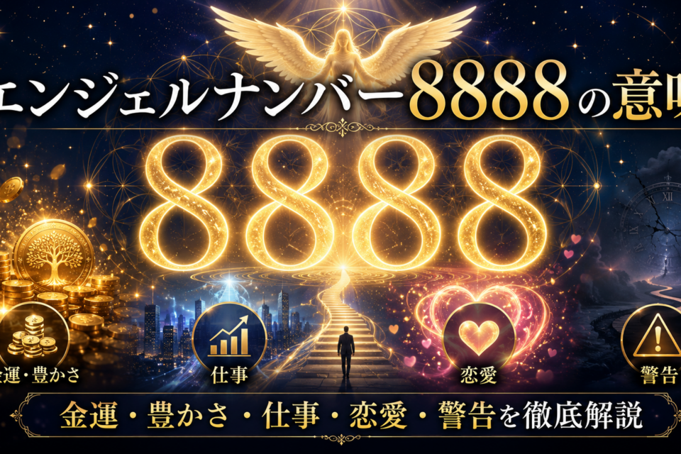 エンジェルナンバー 8888の意味
