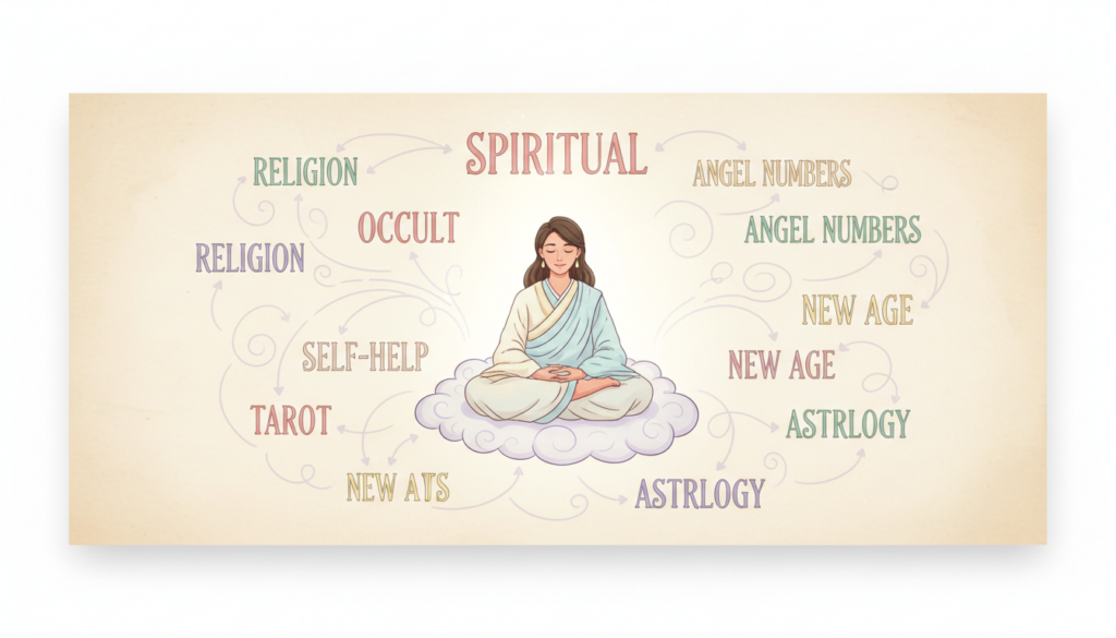 「スピリチュアル」と似ている言葉の違いをやさしく整理する