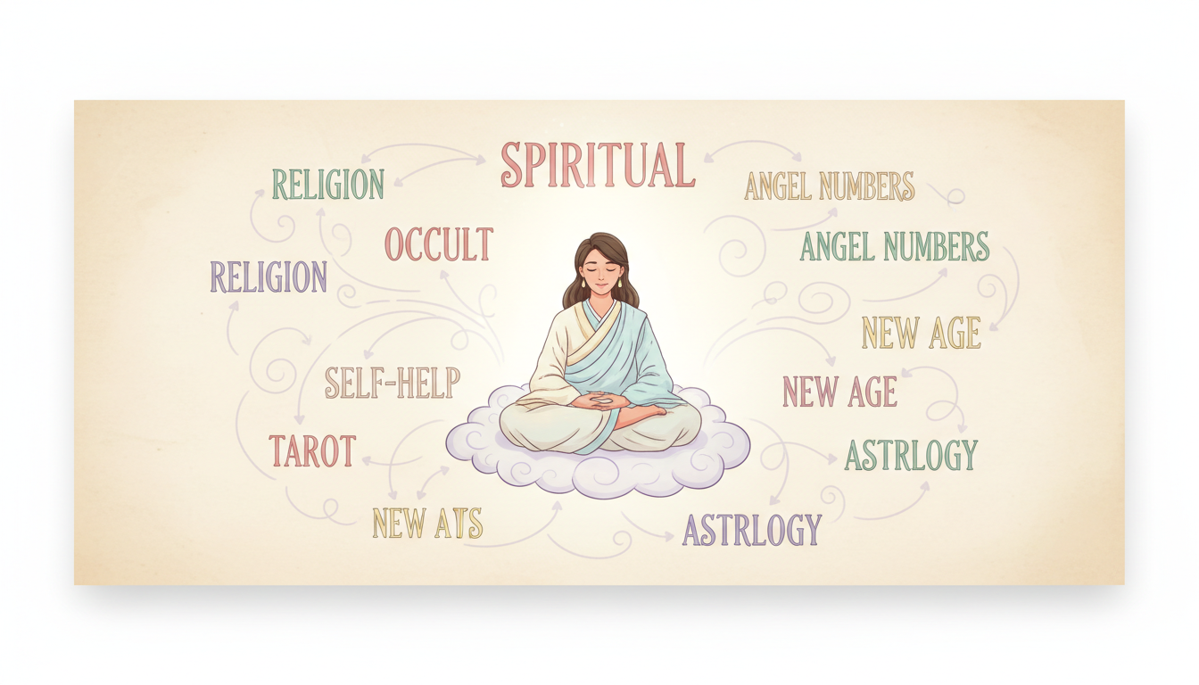 「スピリチュアル」と似ている言葉の違いをやさしく整理する