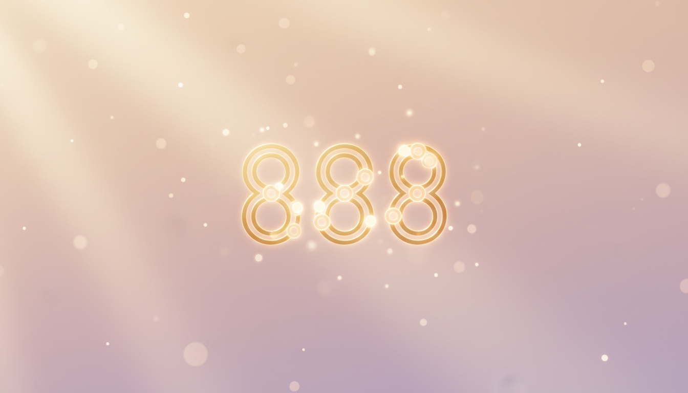 エンジェルナンバー 888 の意味と読み解き方｜仕事・恋愛・金運で受け取るサイン