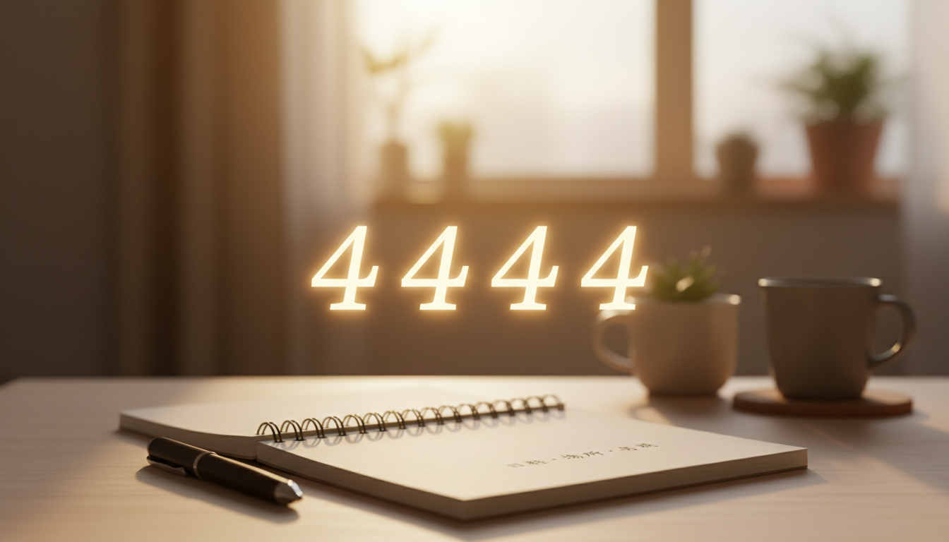 エンジェルナンバー4444の意味｜読み解き方と気をつけたいポイント