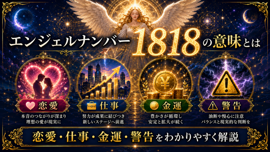 エンジェルナンバー1818の意味