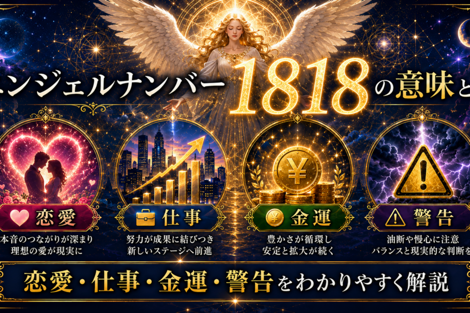 エンジェルナンバー1818の意味