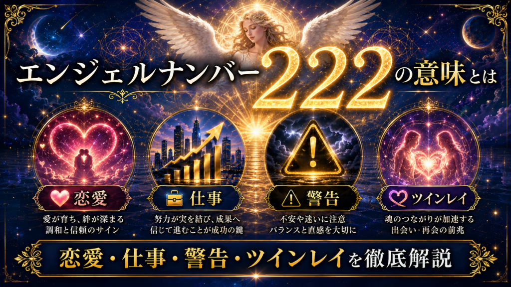 エンジェルナンバー222の意味