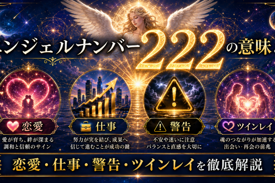 エンジェルナンバー222の意味