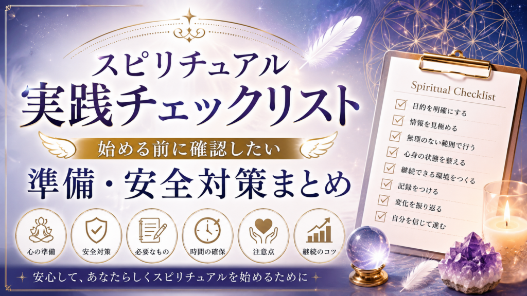 スピリチュアル実践チェックリスト