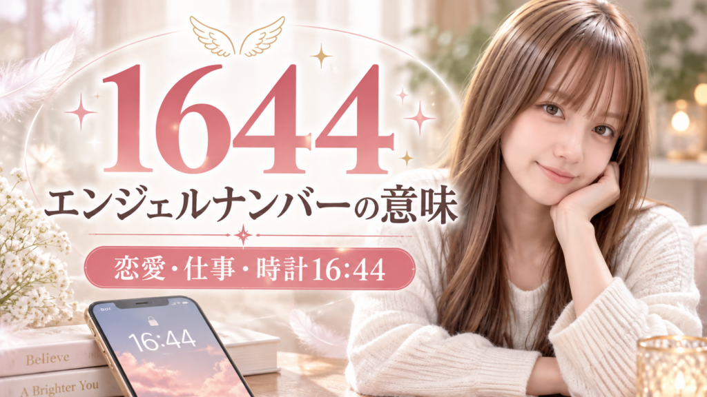 エンジェルナンバー1644の意味