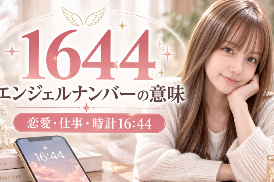 エンジェルナンバー1644の意味
