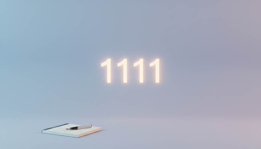 エンジェルナンバー1111をよく見るときの意味と受け取り方｜焦らず“今の自分”を整えるヒント