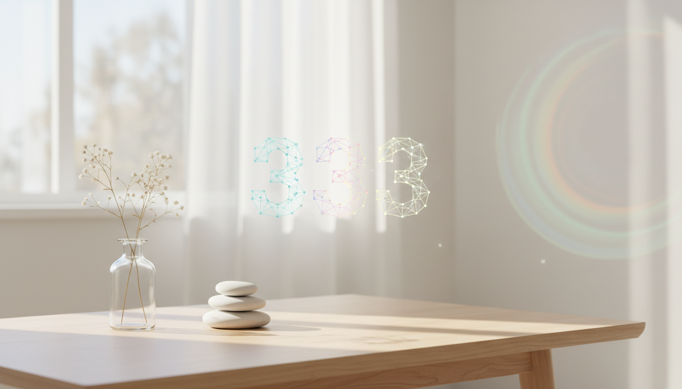 エンジェルナンバー333の意味：スピリチュアルメッセージをやさしく読み解く