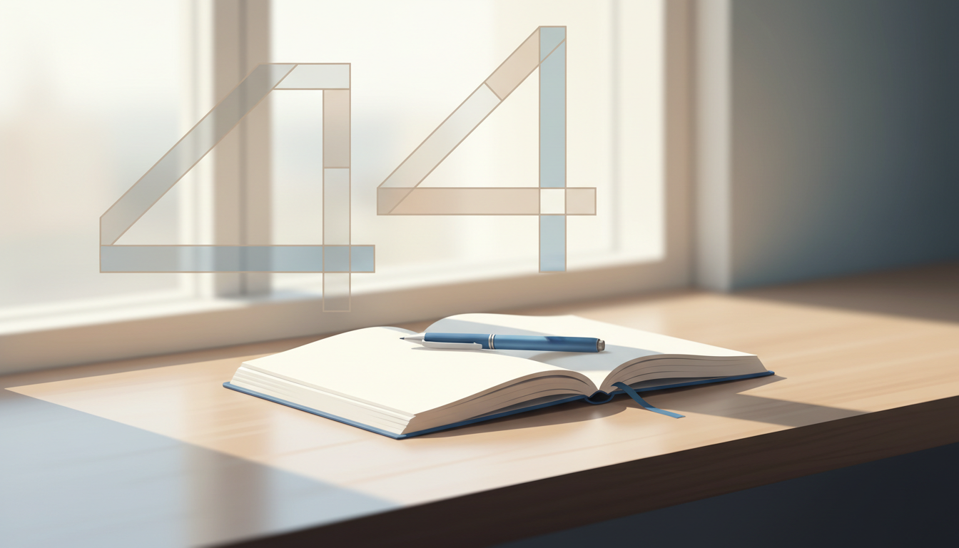 エンジェルナンバー4の意味 — 安定と基盤のサインをやさしく読み解く