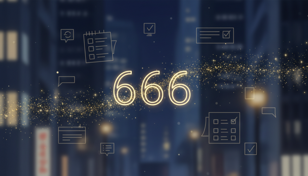 エンジェルナンバー666が伝える金運の意味と、現実的な受け取り方