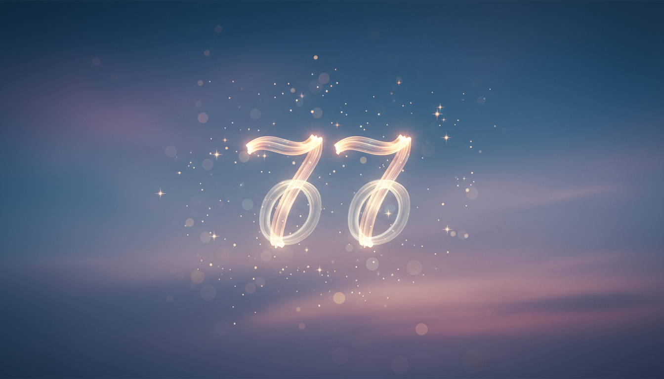 エンジェルナンバー77の意味｜直感と祝福のサイン