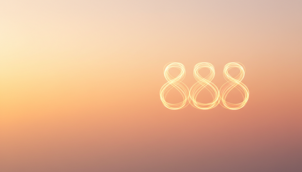 エンジェルナンバー888の意味とメッセージ｜「始める流れ」をやさしく受け取るヒント