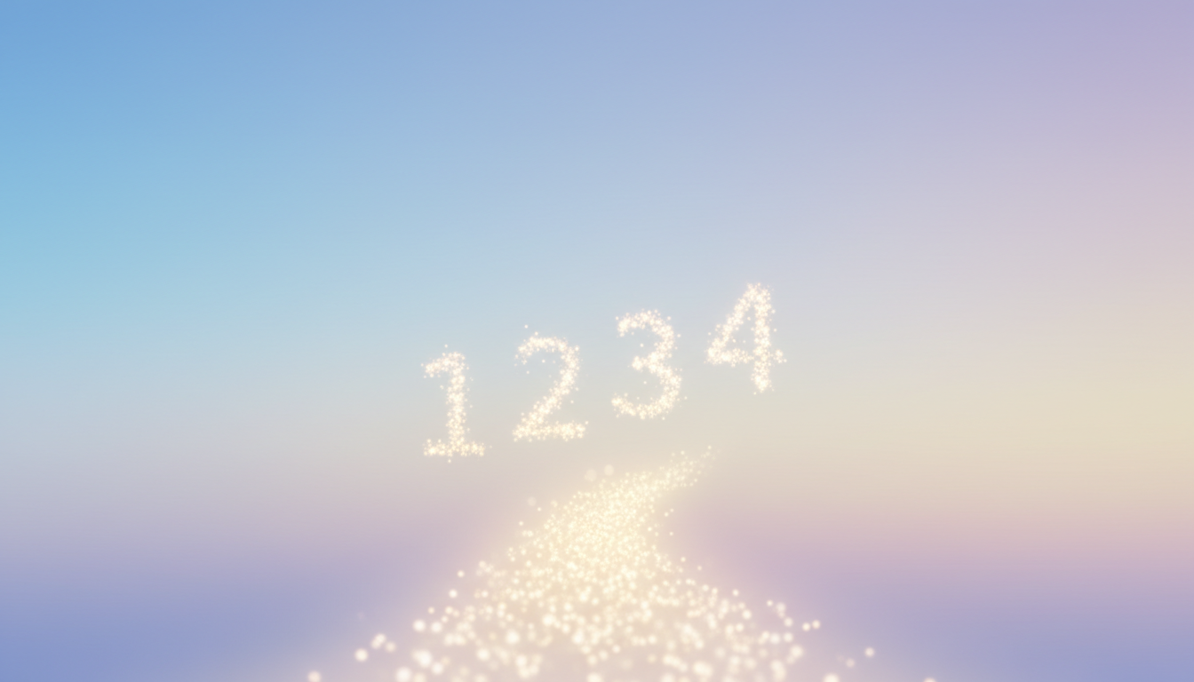 エンジェルナンバー「1234」の意味と、見た後にできるステップ（スタートダッシュ用）