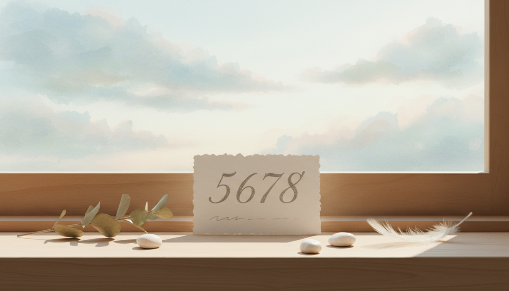 エンジェルナンバー「5678」の意味と受け取り方｜変化を前向きに活かすヒント