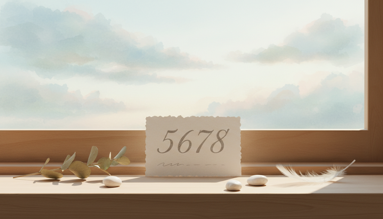 エンジェルナンバー「5678」の意味と受け取り方｜変化を前向きに活かすヒント