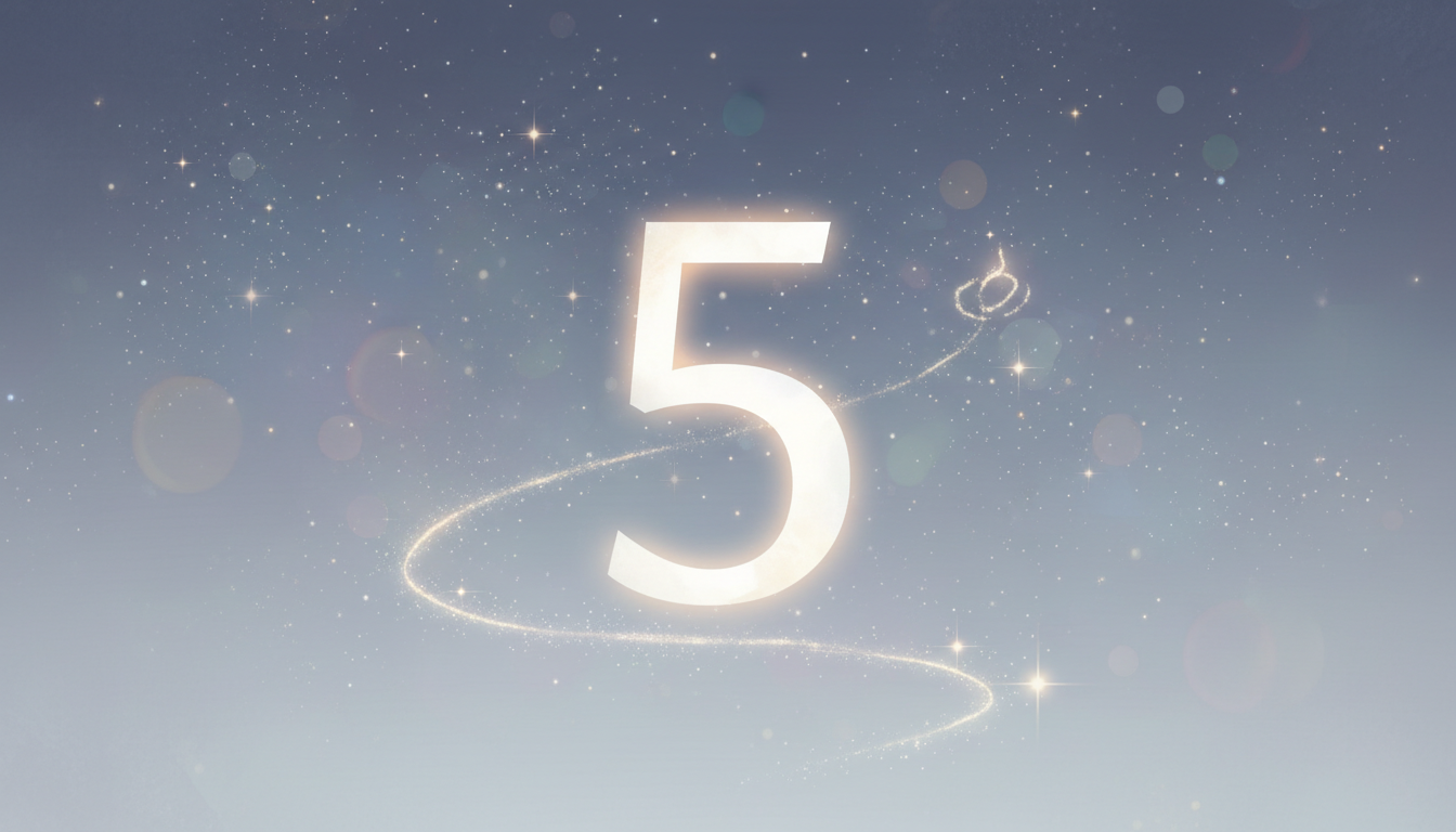 エンジェルナンバー「5」の意味とメッセージ｜変化のサインを安心して受け取る方法