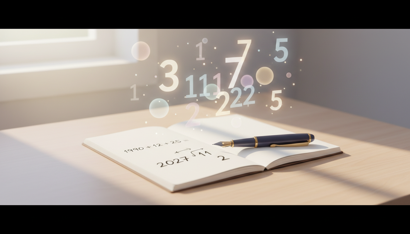 エンジェルナンバーの計算方法と基本ルール｜誕生日から「自分用の番号」を出す手順