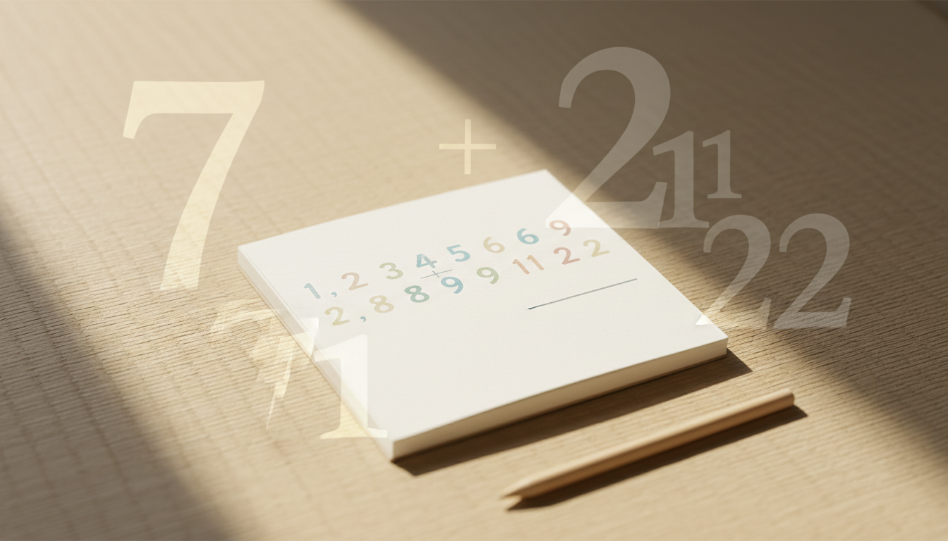 エンジェルナンバーの計算方法｜数字の合算と読み解き方（初心者向け）