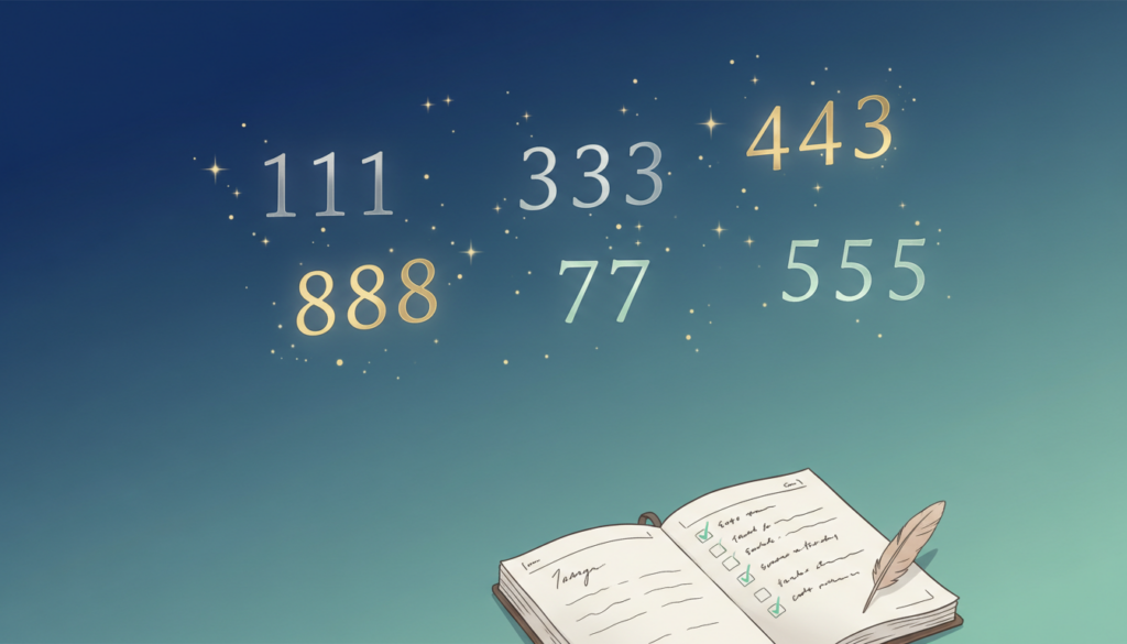 「エンジェルナンバー 努力」の意味とは？出やすい数字と、今日からできる行動ヒント