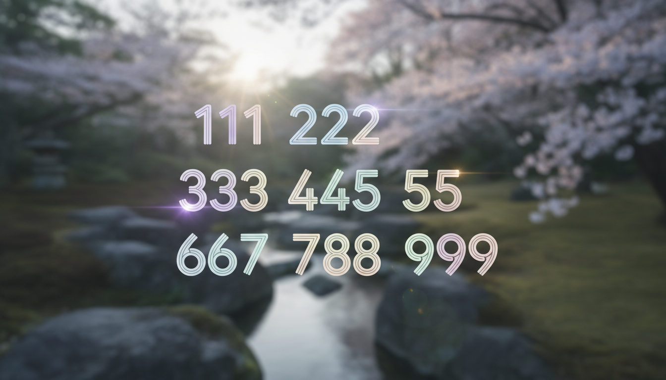 エンジェルナンバー 人気ランキング一覧｜よく見る数字の意味と見方