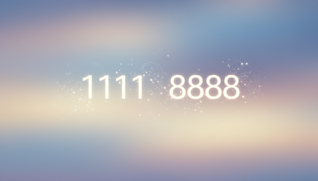 エンジェルナンバー1111と8888の違い｜それぞれのメッセージをやさしく解説