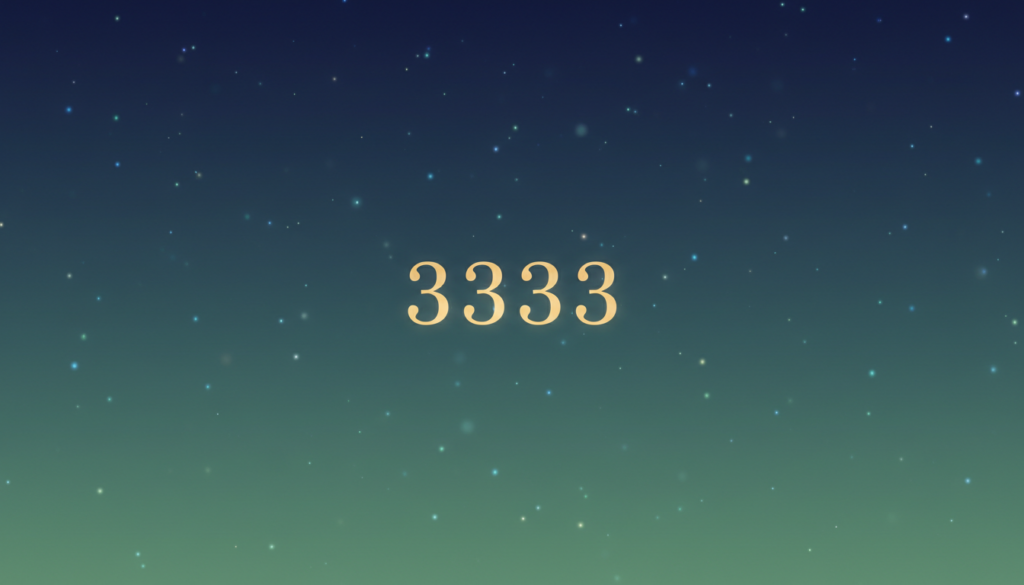 エンジェルナンバー3333が「警告」に見えるとき：考えるべきことと落ち着いた対応