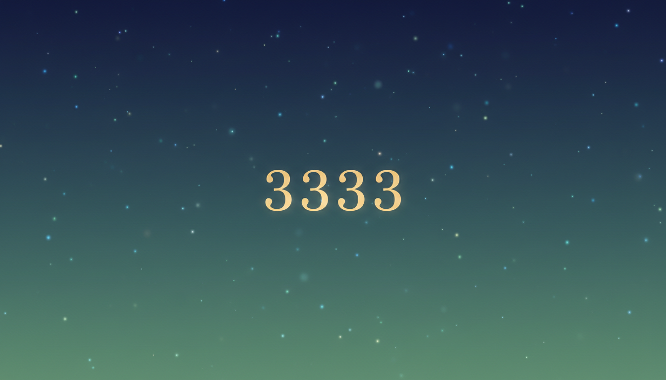 エンジェルナンバー3333が「警告」に見えるとき：考えるべきことと落ち着いた対応