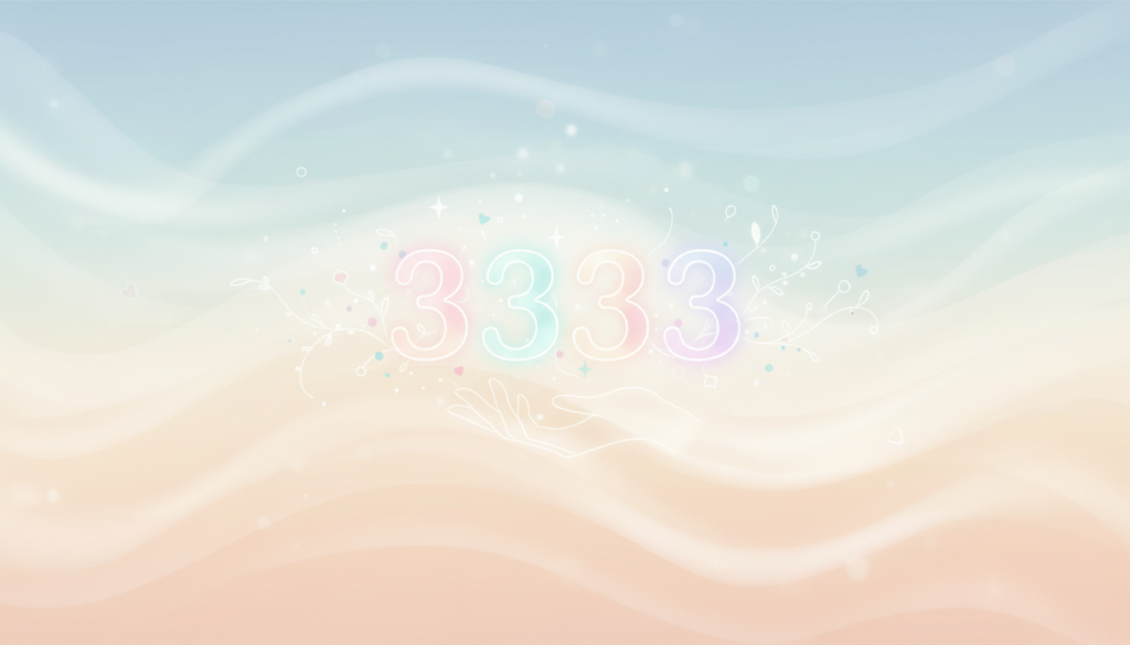 エンジェルナンバー3333が示すツインレイのサインとは？見え方の整理と受け取り方