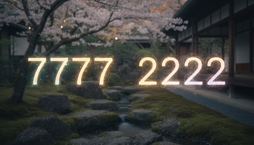 エンジェルナンバー7777と2222の違いは？メッセージと意味をやさしく比較