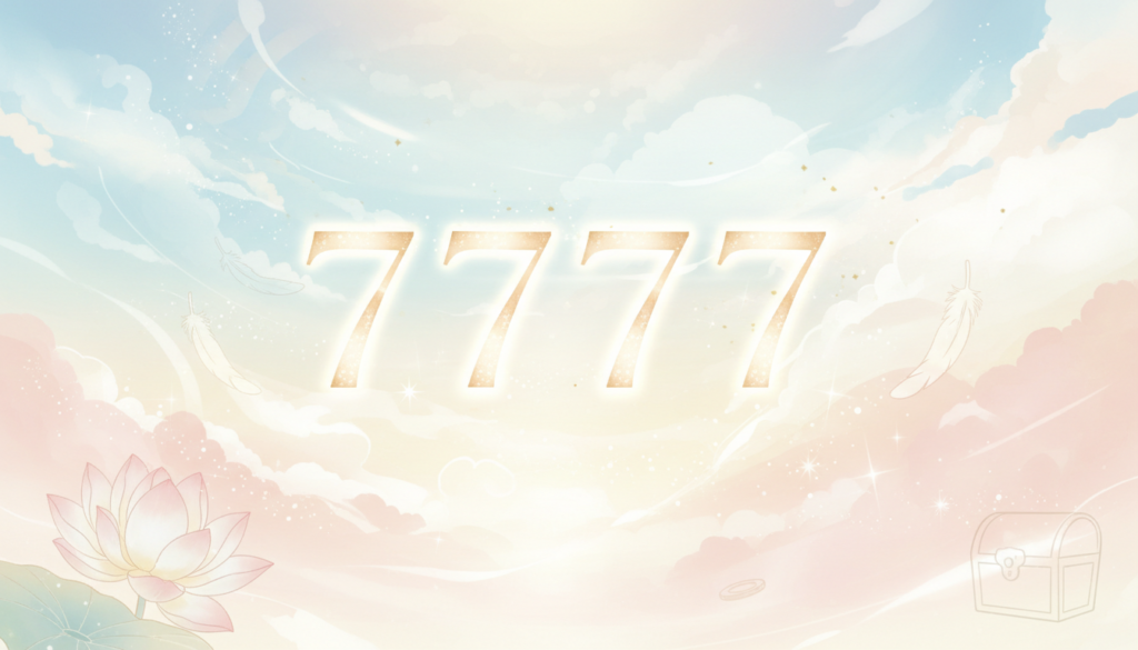 エンジェルナンバー7777の意味：宝くじと結びつけて考えるときの見方