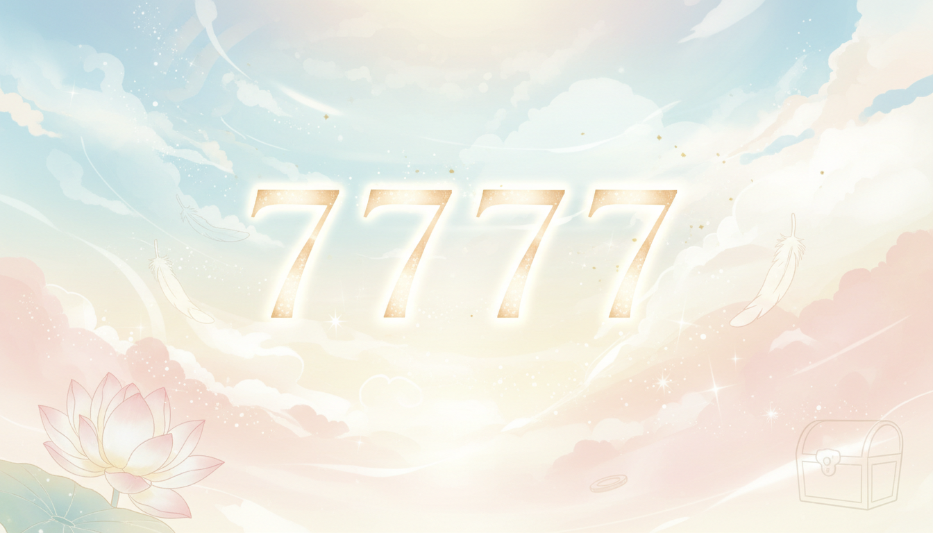 エンジェルナンバー7777の意味：宝くじと結びつけて考えるときの見方