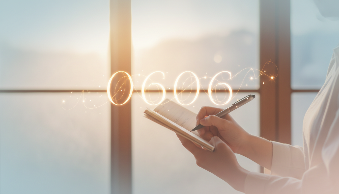 エンジェルナンバー「0606」の意味｜日常での受け取り方（バランスと調和）