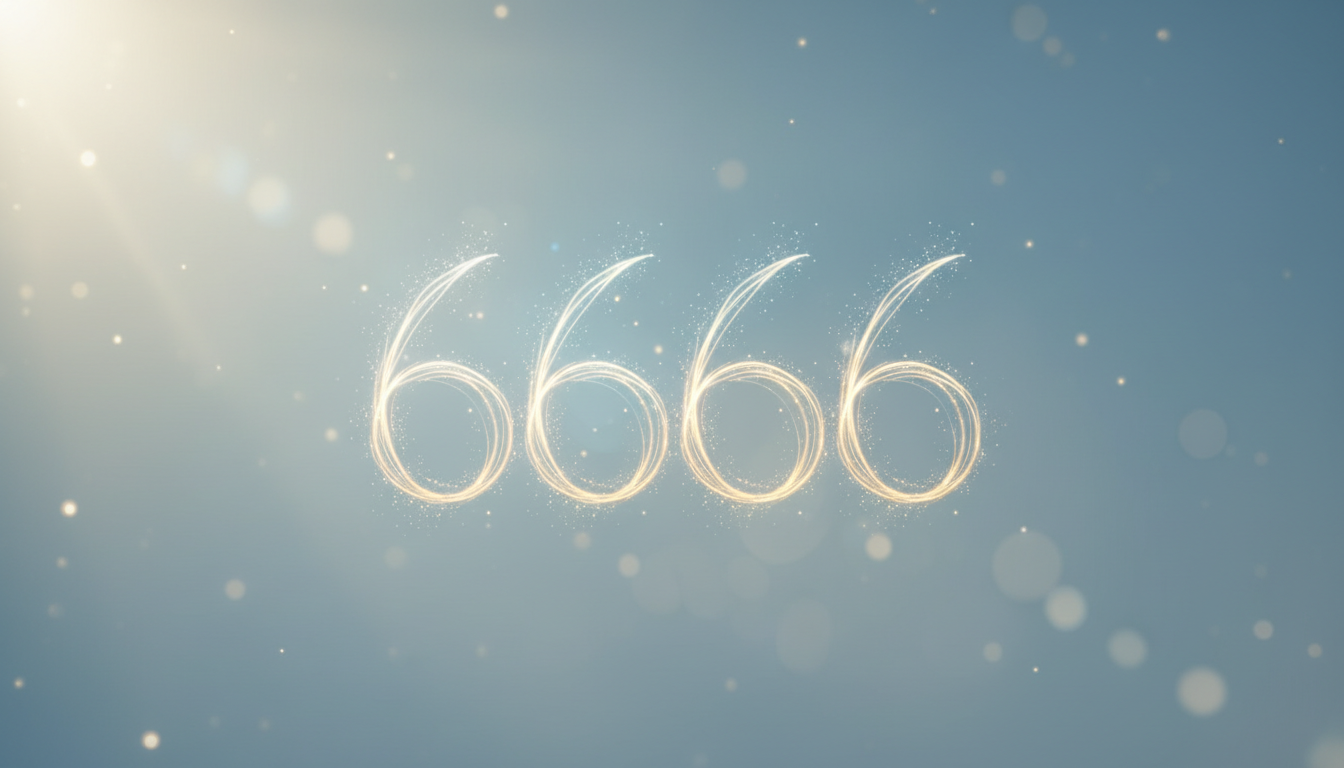 エンジェルナンバー「6666」と「もうすぐ」の意味——見たときにできる整理と行動