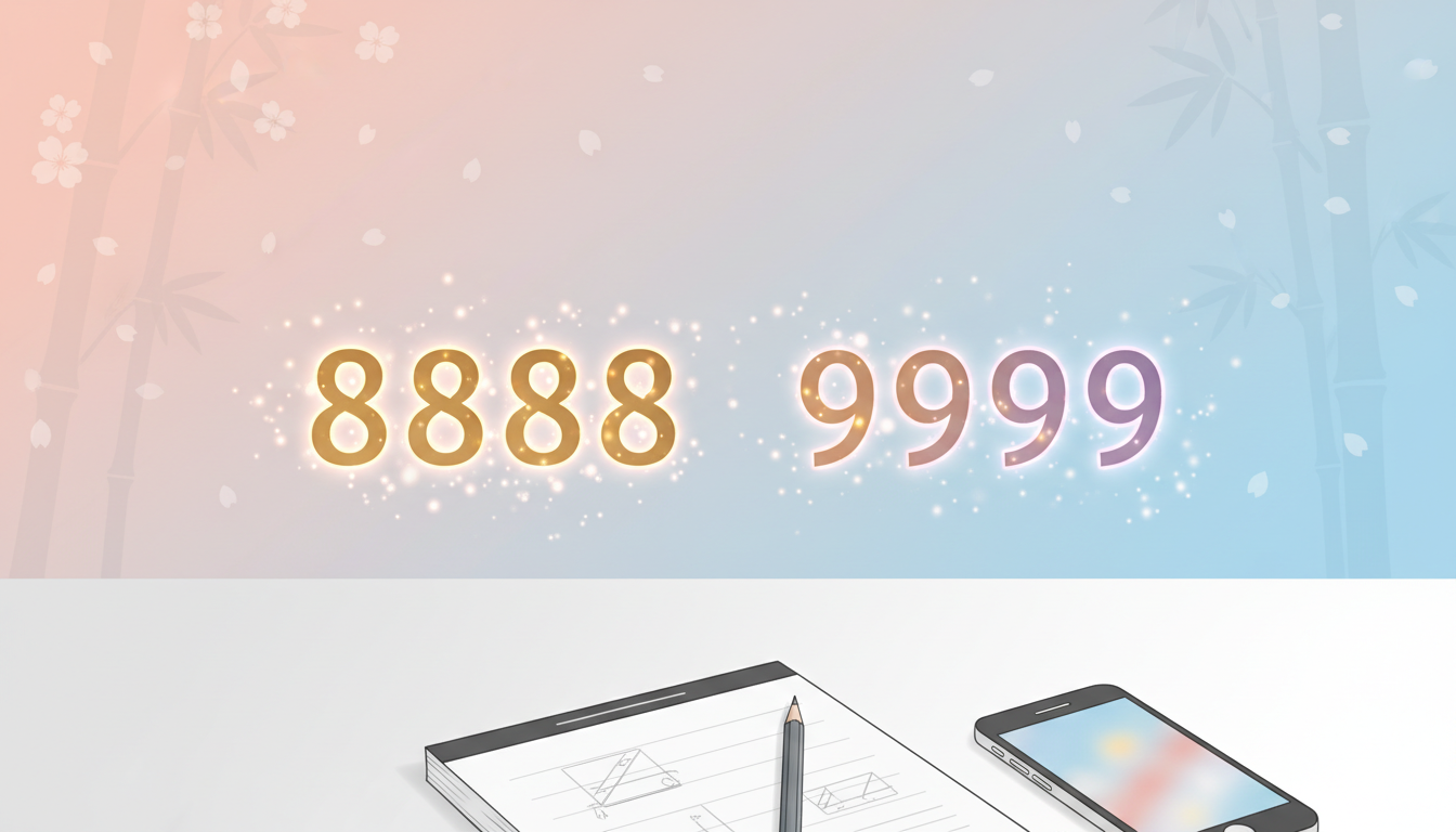 エンジェルナンバー「8888」と「9999」の違い｜読み解き方と迷ったときの整理
