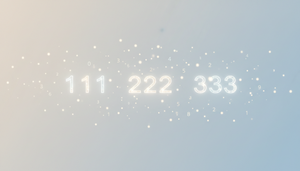 エンジェルナンバー「三桁」の意味と読み方｜見かけたときの整理手順と例