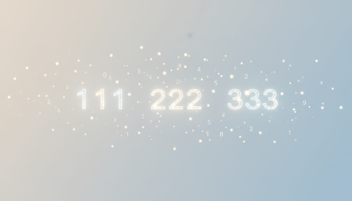 エンジェルナンバー「三桁」の意味と読み方｜見かけたときの整理手順と例