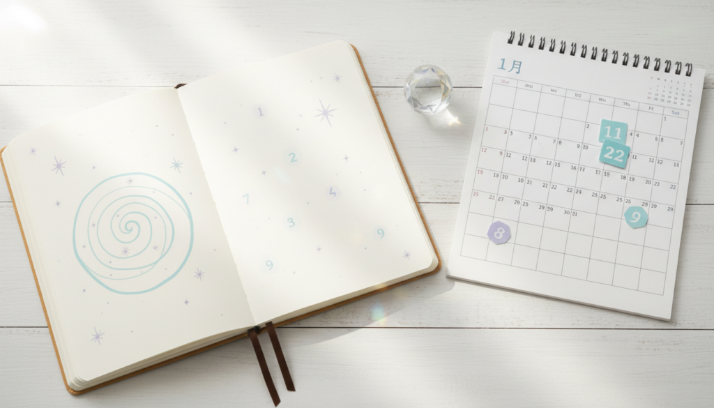 エンジェルナンバーを「今日の日付」から出す方法｜計算手順と読み方のコツ
