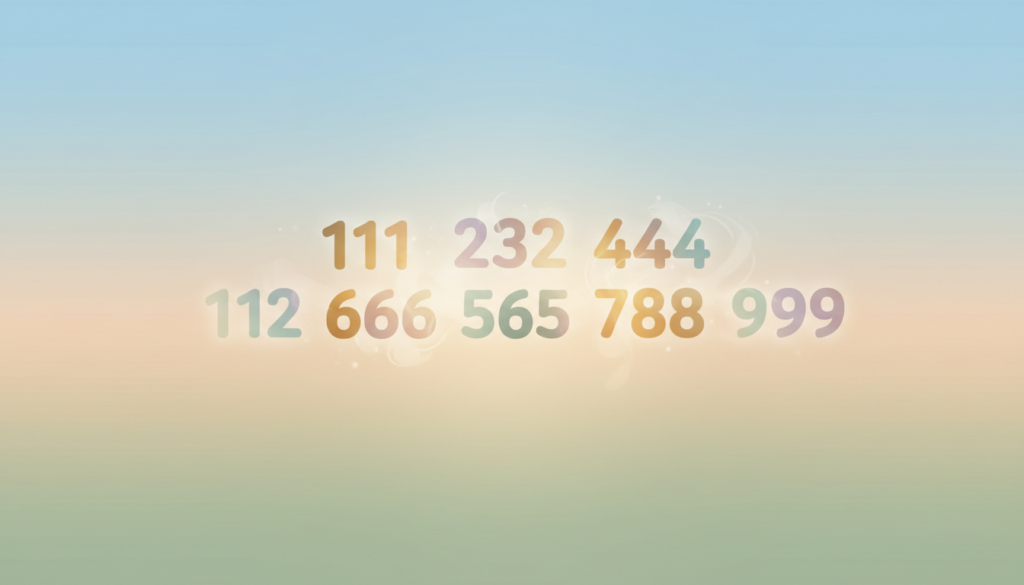 三桁のゾロ目エンジェルナンバー（111〜999）の意味と見方｜まずは受け取り方を整えよう